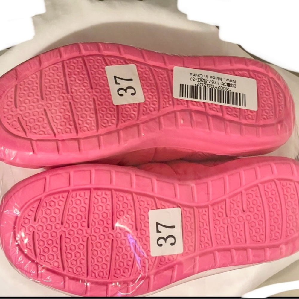 Sz 37((6.5) KUBUA Slippers for Men and Womens Indoor House Shoes Plush Slip on - Picture 3 of 3